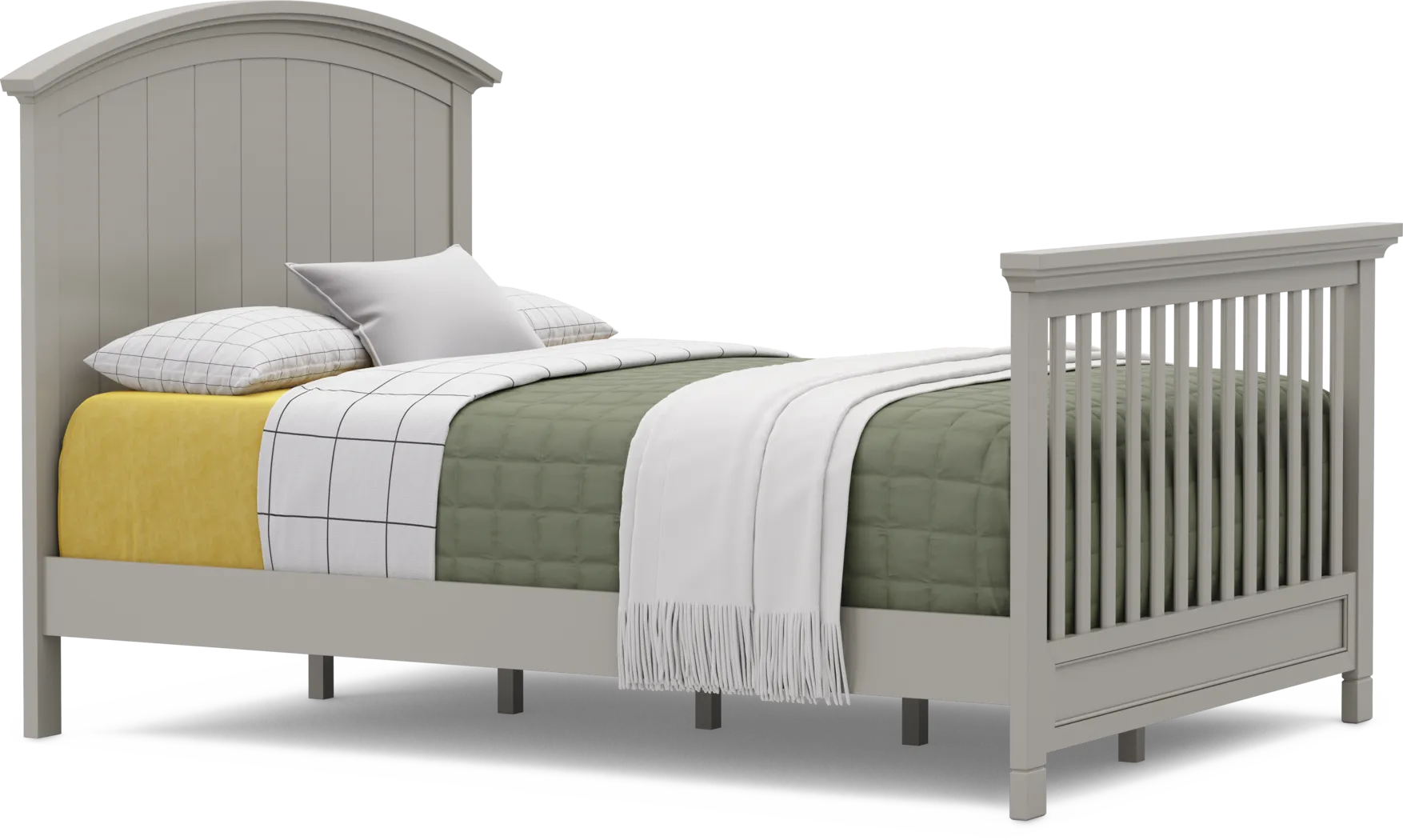 Kids Cottage Colors Gray Nursery with Toddler Rail - Thumbnail - Image 9