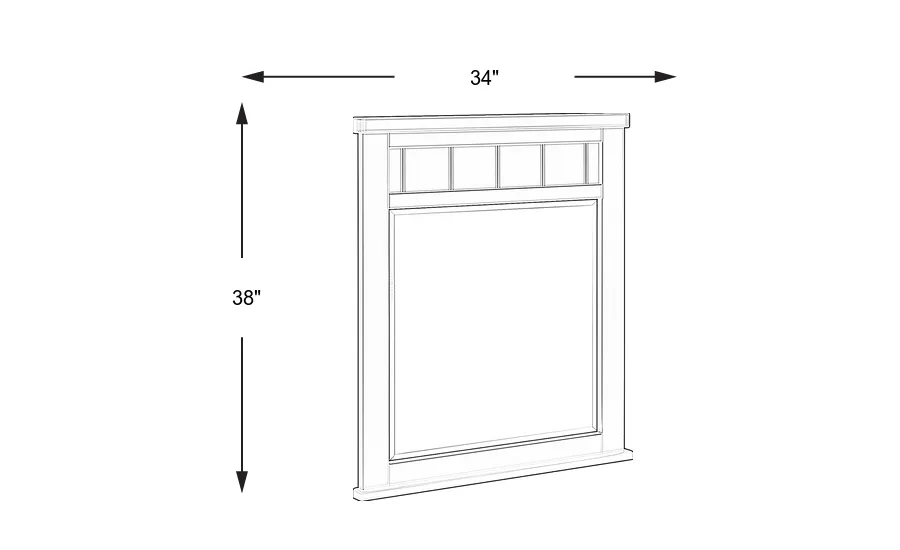 Dimension Image. Please refer to the Dimension Tab on this page for dimension details.