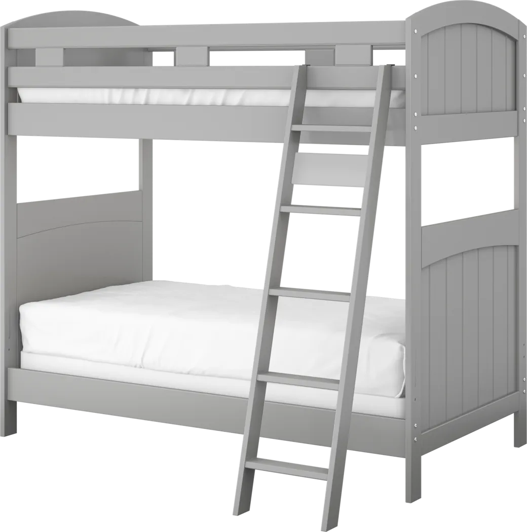 Kids Cottage Colors Gray Twin/Twin Bunk Bed - Thumbnail - Image 3