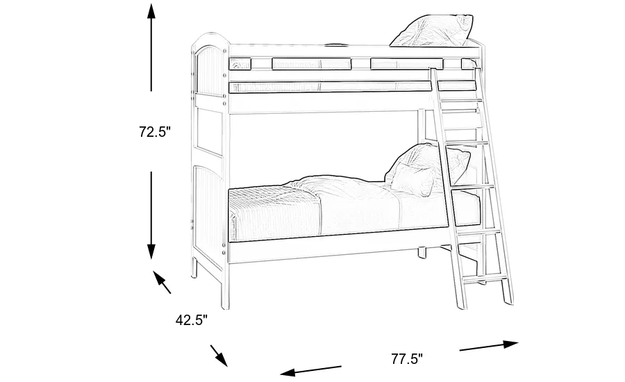 Dimension Image. Please refer to the Dimension Tab on this page for dimension details.