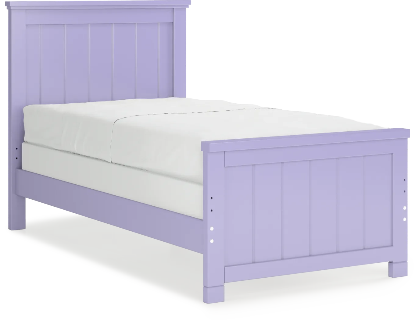 Kids Cottage Colors Lavender Twin Panel Bed - Thumbnail - Image 3