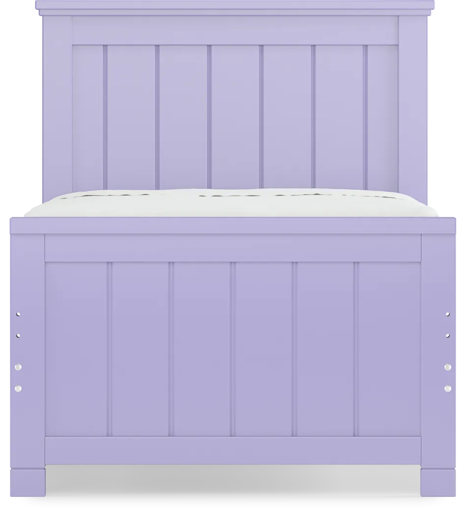 Kids Cottage Colors Lavender Twin Panel Bed - Thumbnail - Image 4