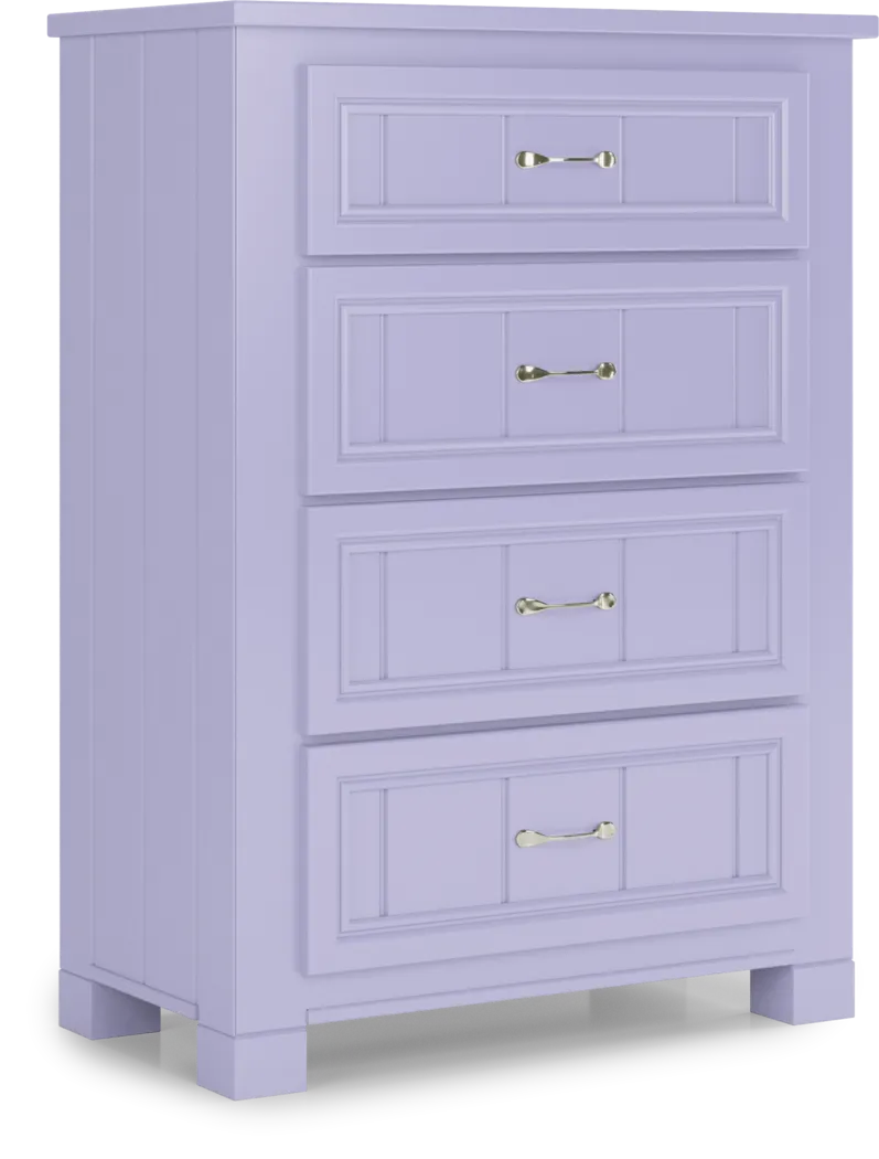 Kids Cottage Colors Lavender Chest - Image 1