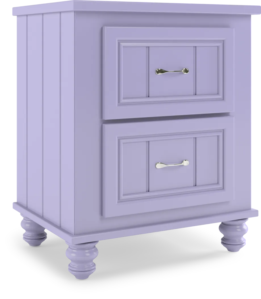 Kids Cottage Colors Lavender Nightstand - Thumbnail - Image 2