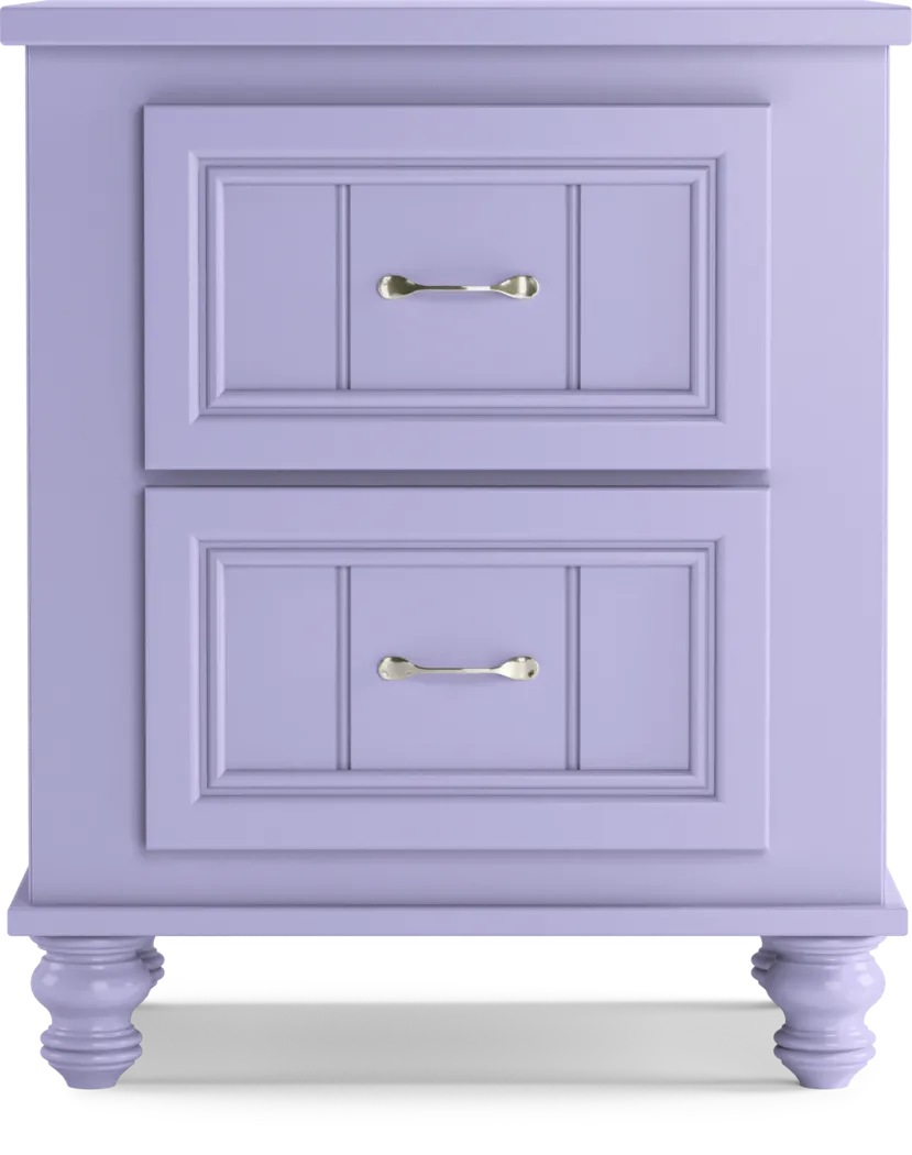 Kids Cottage Colors Lavender Nightstand - Thumbnail - Image 1