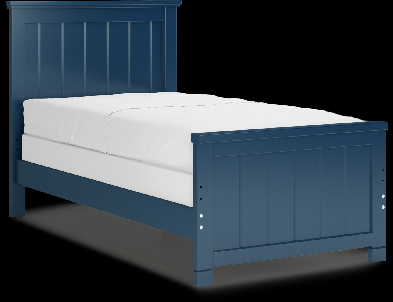 Kids Cottage Colors Navy Twin Panel Bed - Thumbnail - Image 3