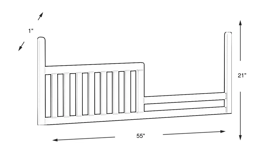 Dimension Image. Please refer to the Dimension Tab on this page for dimension details.