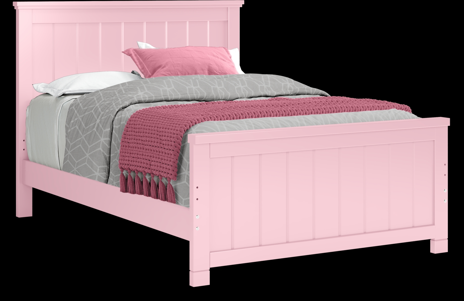 Kids Cottage Colors Pink 5 Pc Full Panel Bedroom - Thumbnail - Image 2