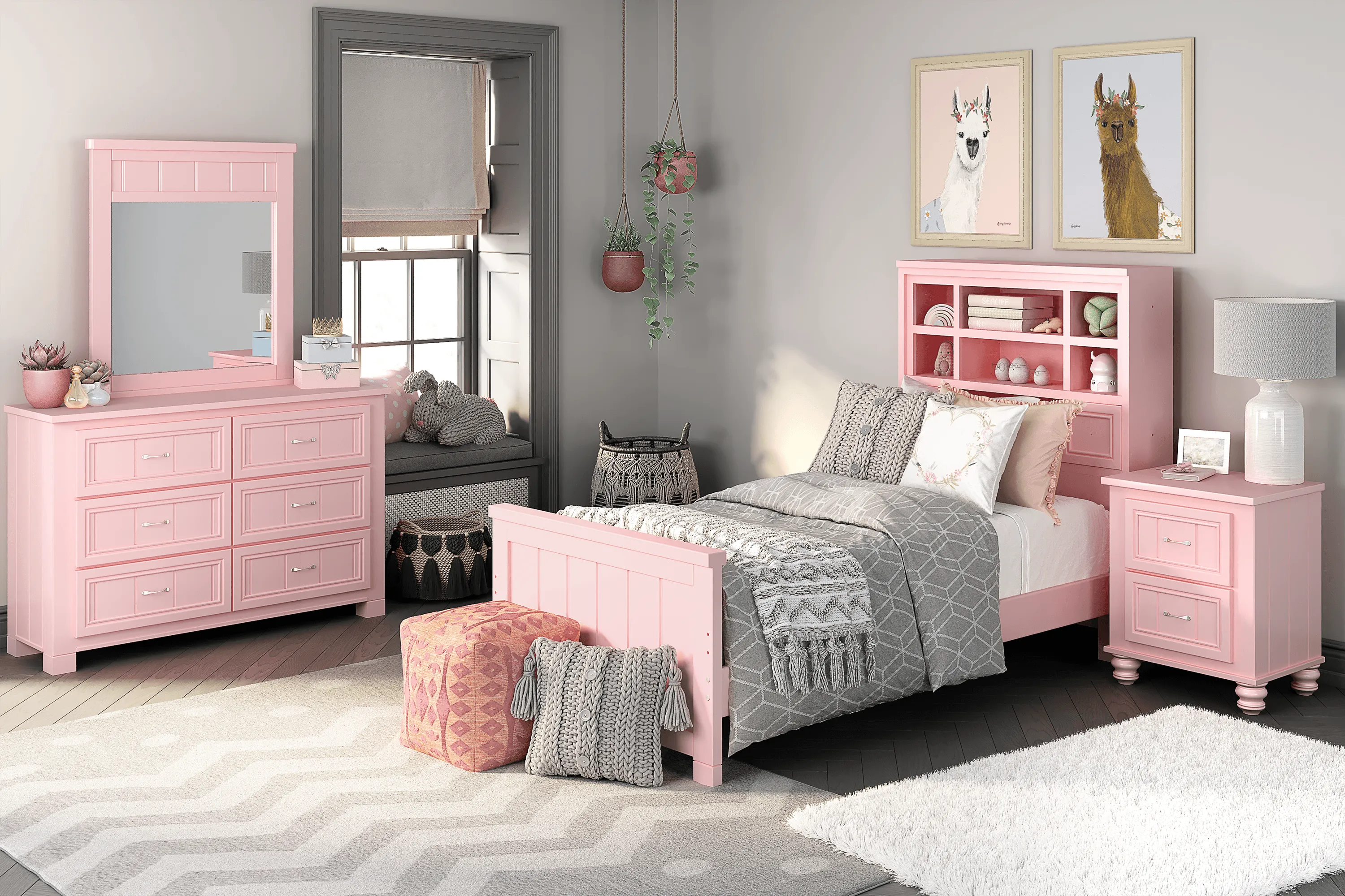 Kids Cottage Colors Pink Dresser - Thumbnail - Image 2