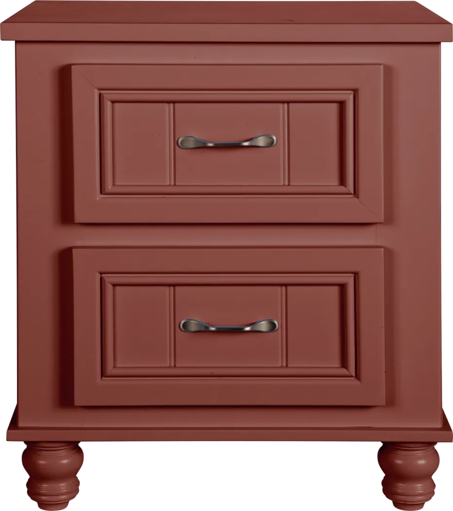 Kids Cottage Colors Red Nightstand - Thumbnail - Image 1