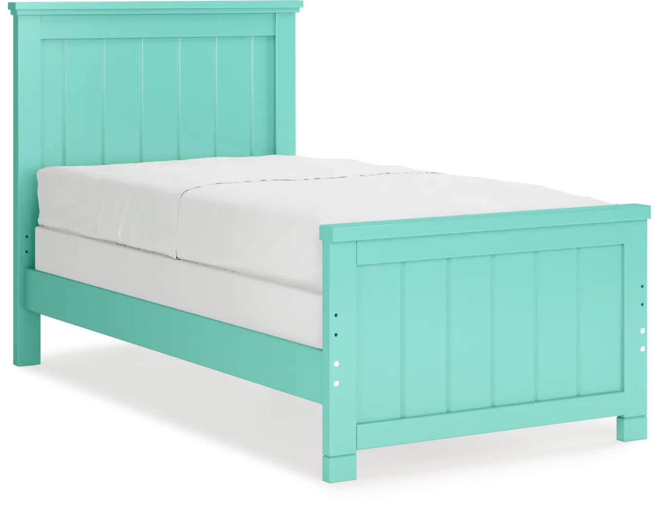 Kids Cottage Colors Turquoise 5 Pc Twin Panel Bedroom - Thumbnail - Image 3