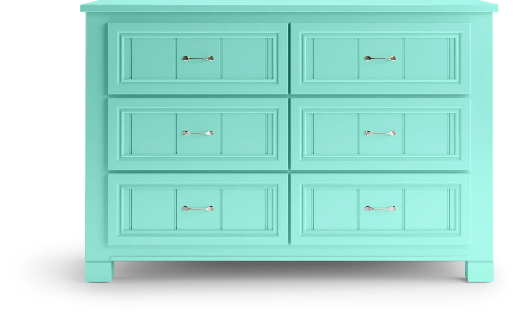 Kids Cottage Colors Turquoise 5 Pc Full Panel Bedroom - Thumbnail - Image 4
