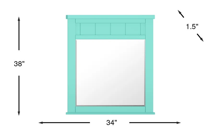Dimension Image. Please refer to the Dimension Tab on this page for dimension details.