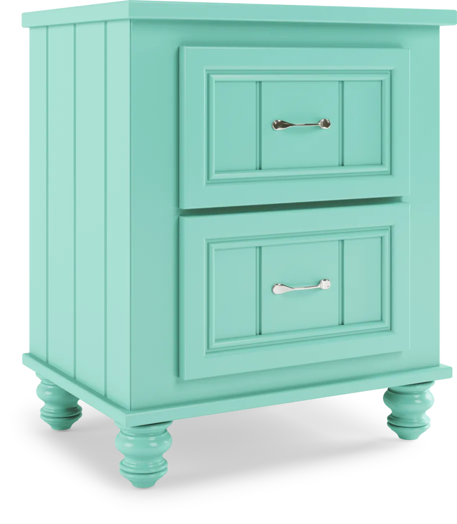 Kids Cottage Colors Turquoise Nightstand - Thumbnail - Image 2
