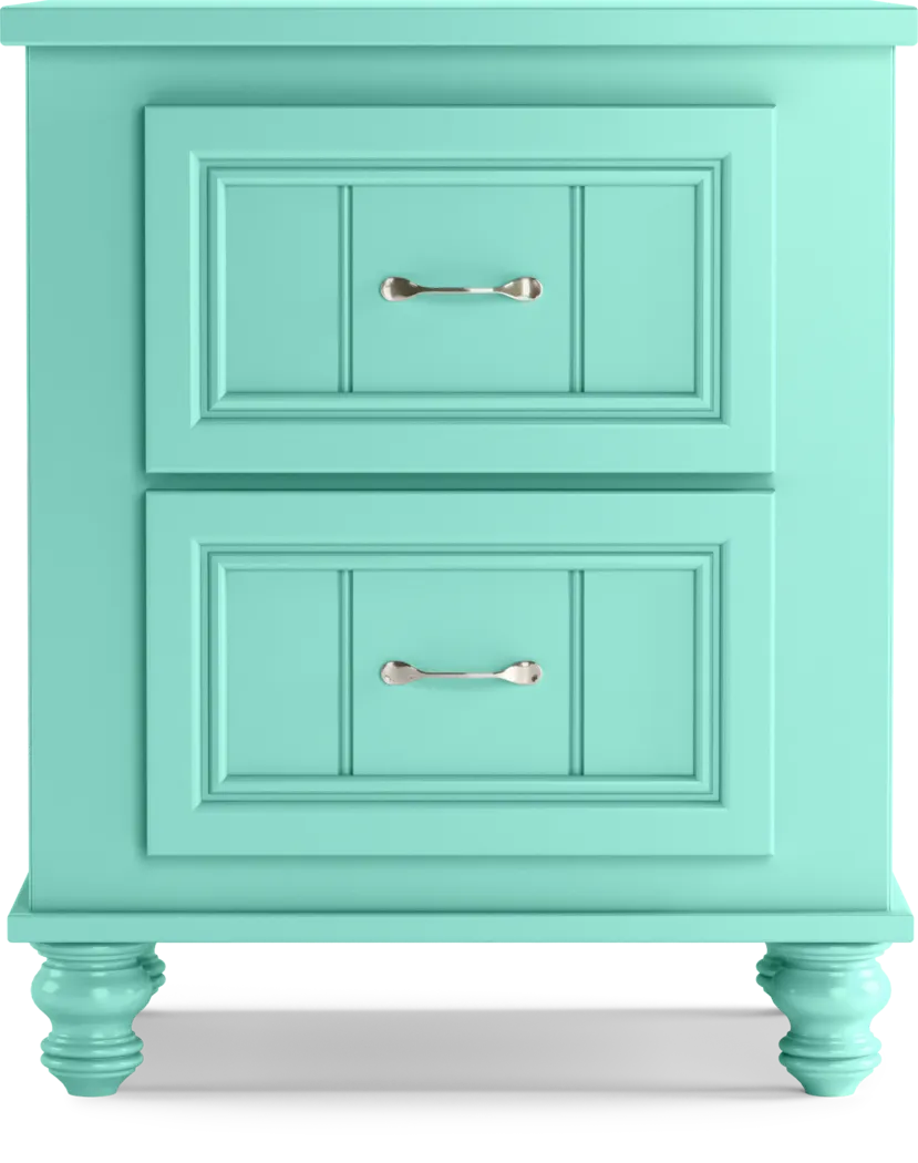 Kids Cottage Colors Turquoise Nightstand - Thumbnail - Image 1