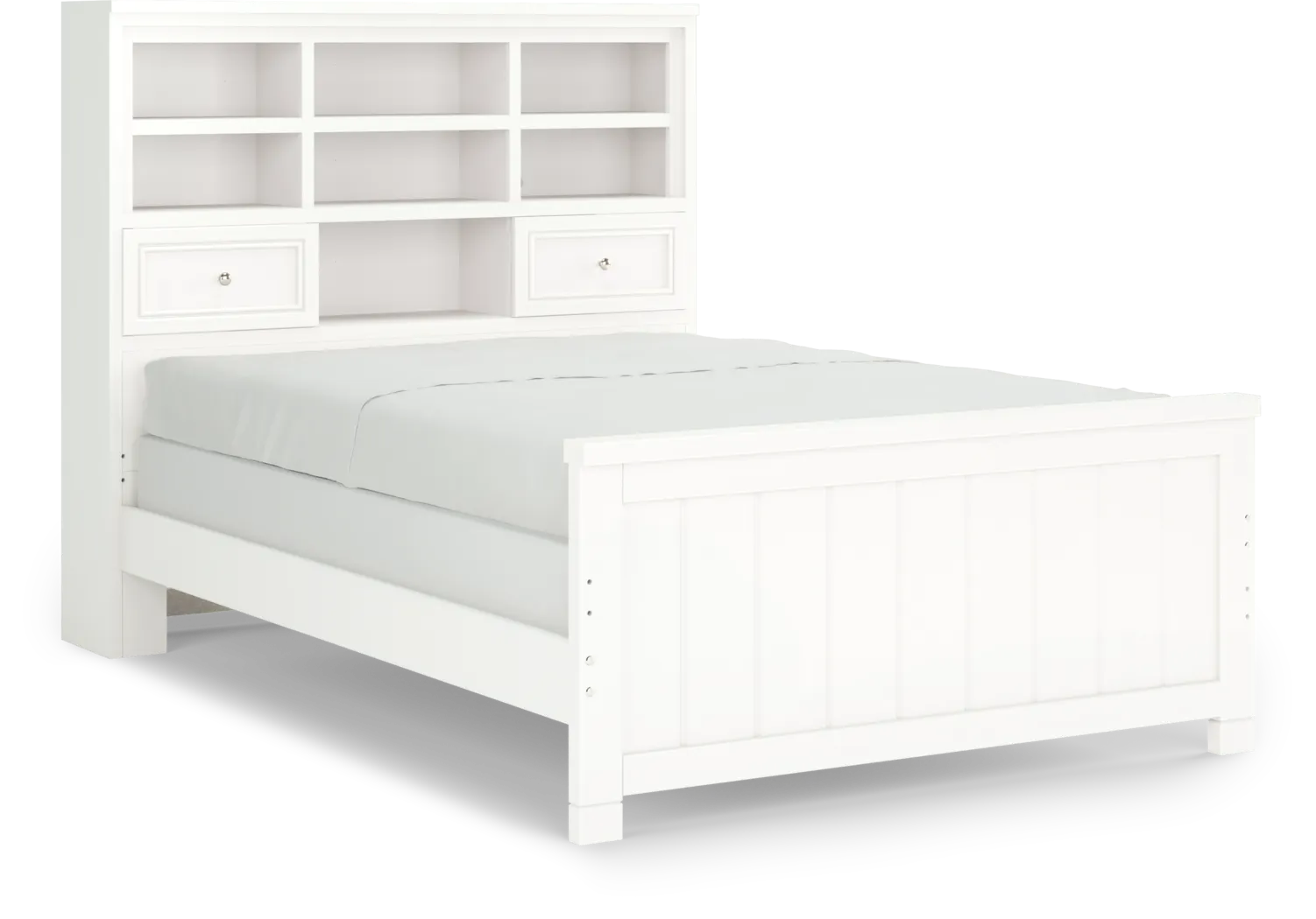 Kids Cottage Colors White Full Bookcase Bed - Thumbnail - Image 3