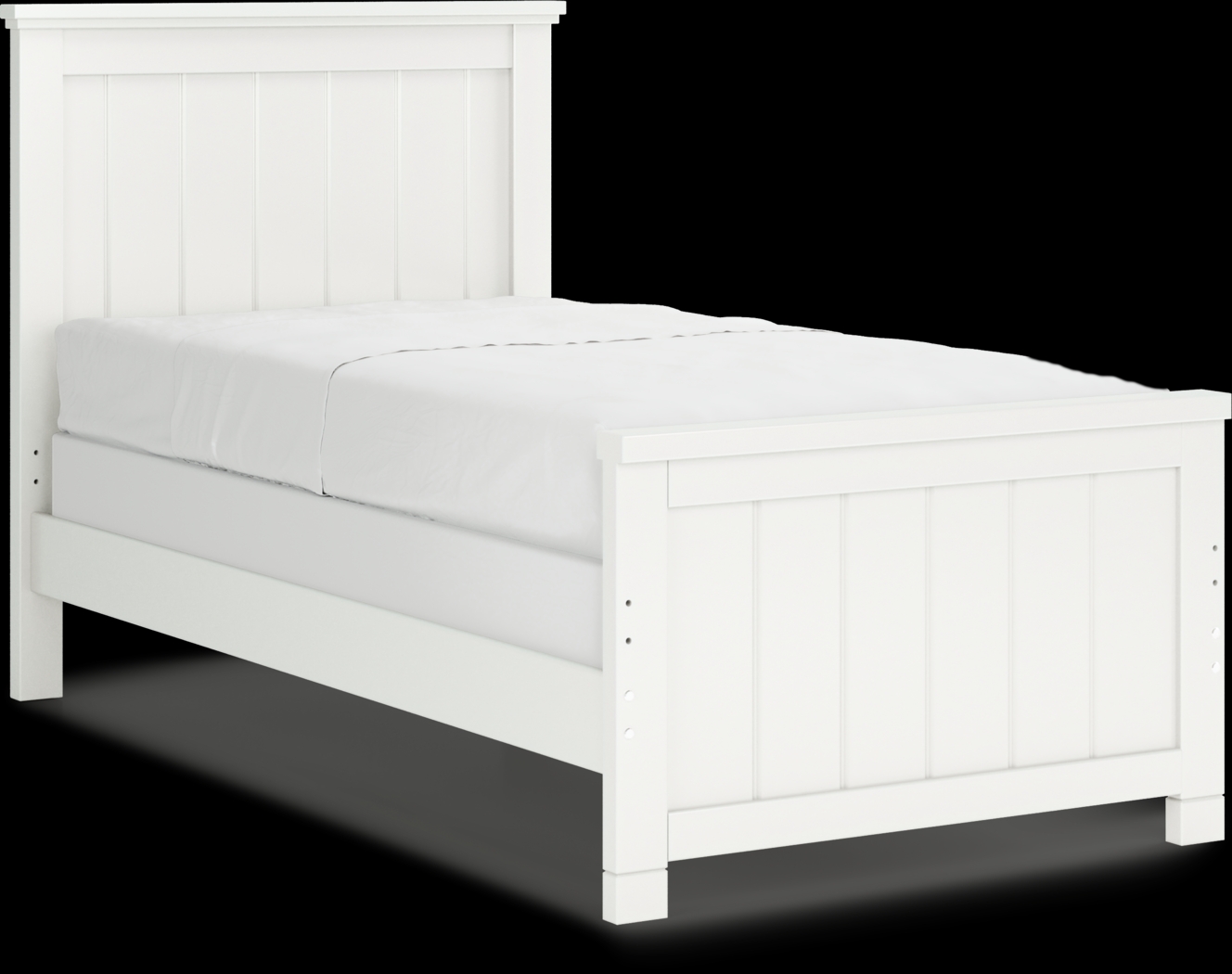 Kids Cottage Colors White Twin Panel Bed - Thumbnail - Image 3