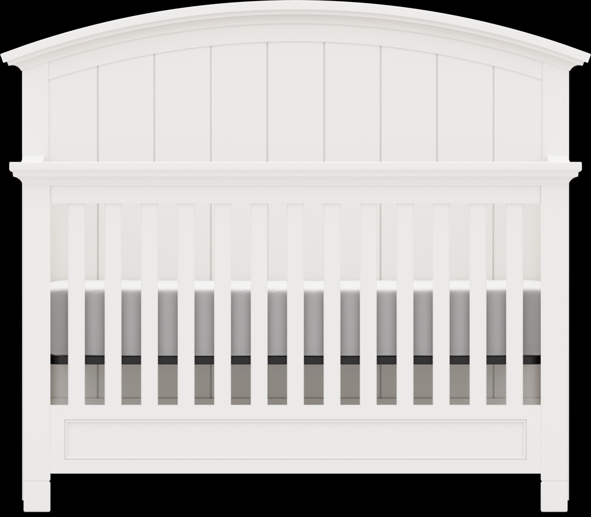 Kids Cottage Colors White Nursery with Toddler Rail - Thumbnail - Image 3