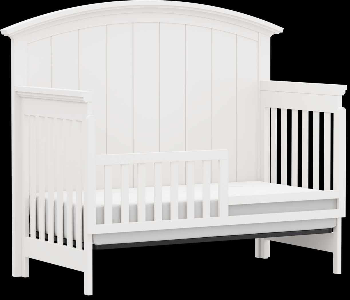 Kids Cottage Colors White Nursery with Toddler Rail - Thumbnail - Image 8