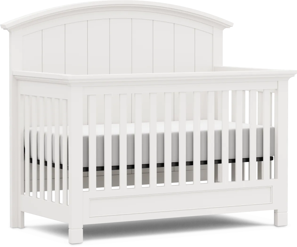 Kids Cottage Colors White 4-in-1 Convertible Crib - Thumbnail - Image 1