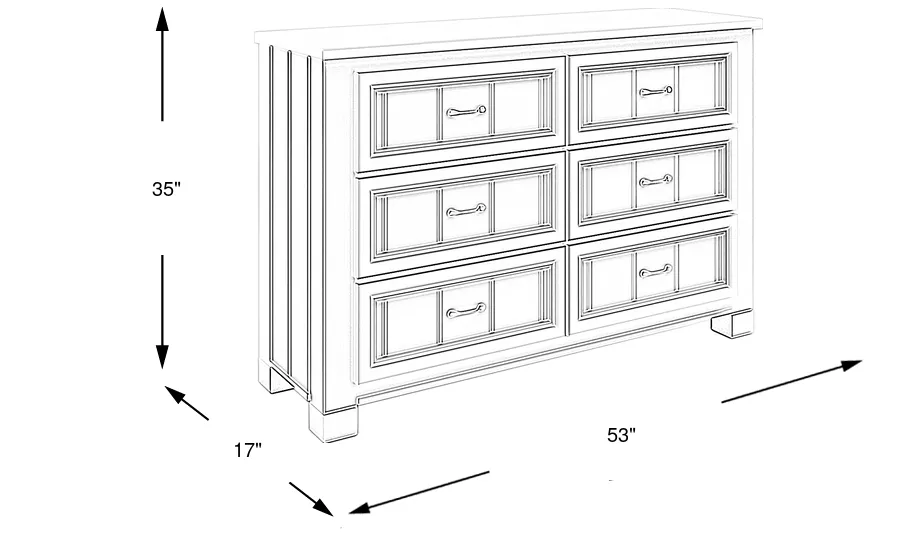 Dimension Image. Please refer to the Dimension Tab on this page for dimension details.