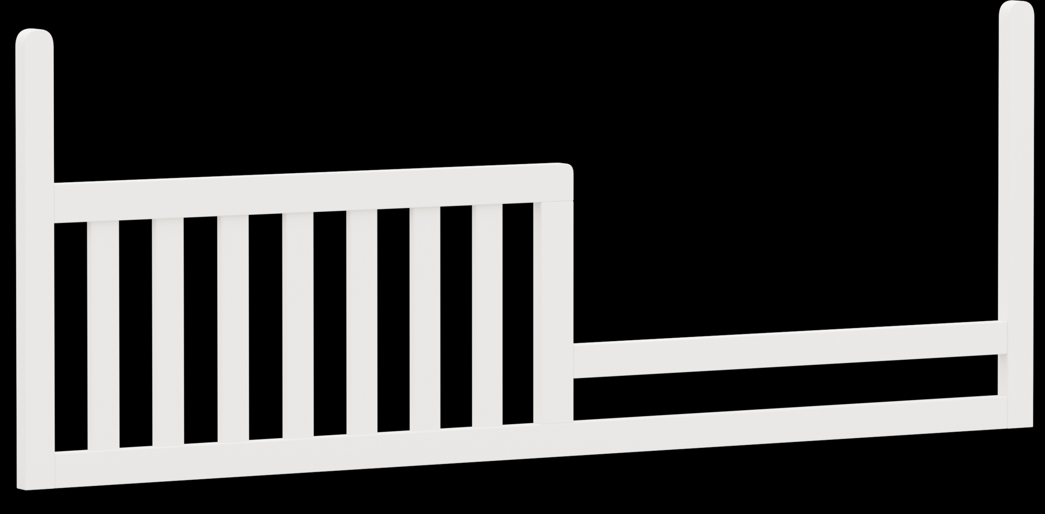 Kids Cottage Colors White Nursery with Toddler Rail - Thumbnail - Image 15