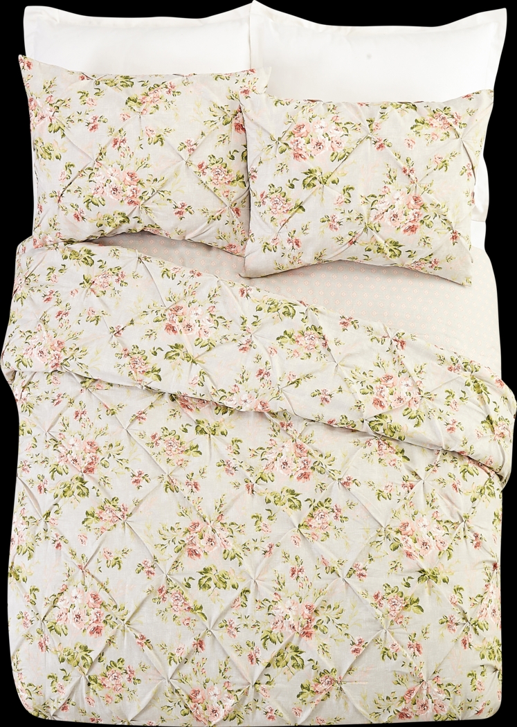 Kids Cottage Roses Gray 2 Pc Twin Comforter Set - Thumbnail - Image 3