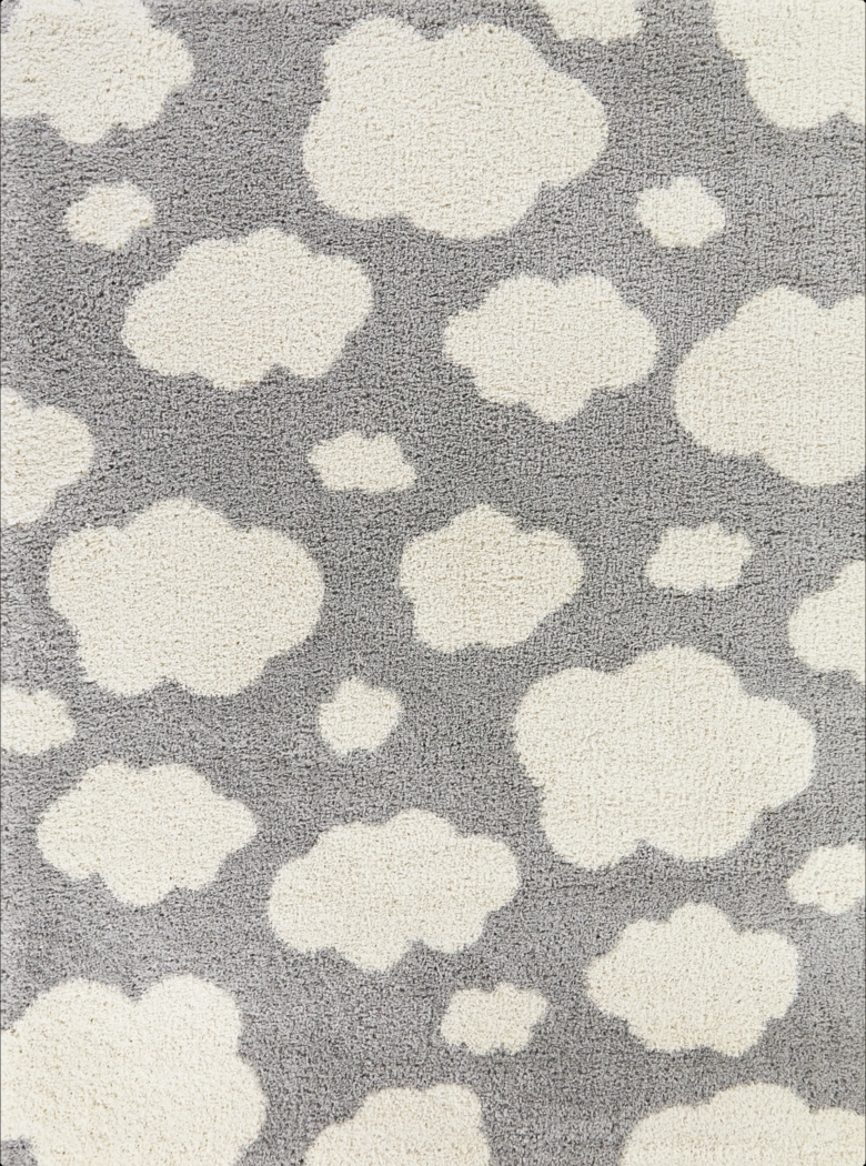 Kids Cotton Candy Sky Gray 5'3 x 7' Rug - Thumbnail - Image 1