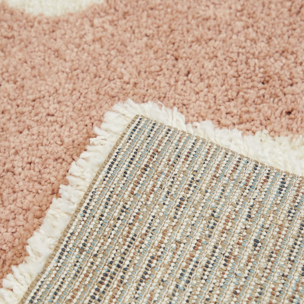 Kids Cotton Candy Sky Pink 3'11 x 5' 7 Rug - Thumbnail - Image 3