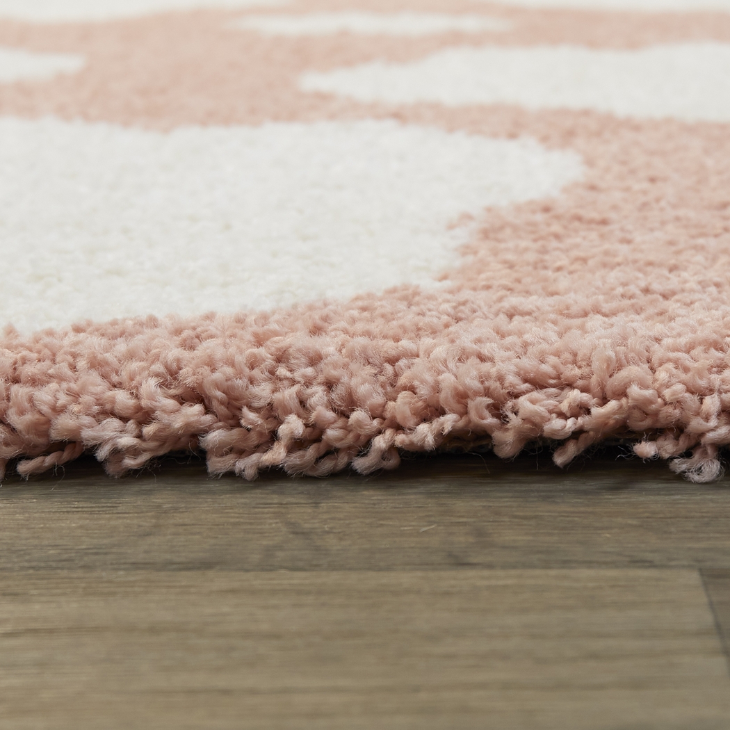 Kids Cotton Candy Sky Pink 5'3 x 7' Rug - Thumbnail - Image 5