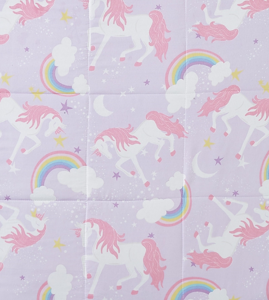 Kids Cotton Candy Unicorn Purple Twin Comforter Set - Thumbnail - Image 3