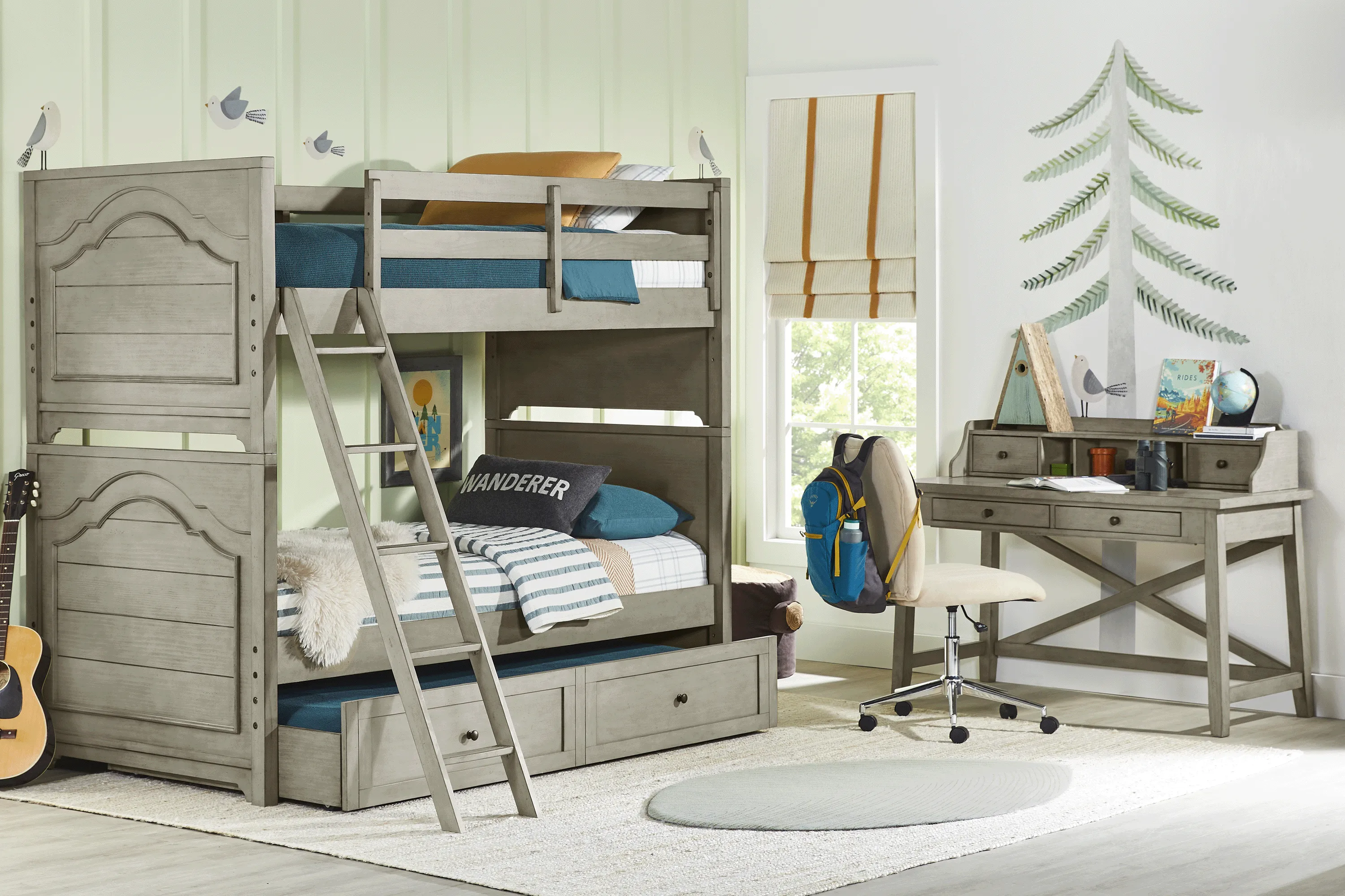 Kids Country Hollow Fawn 4 Pc Twin/Twin Bunk Bed - Thumbnail - Image 2