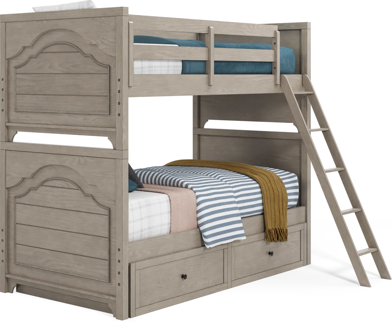 Kids Country Hollow Fawn 4 Pc Twin/Twin Bunk Bed - Thumbnail - Image 1
