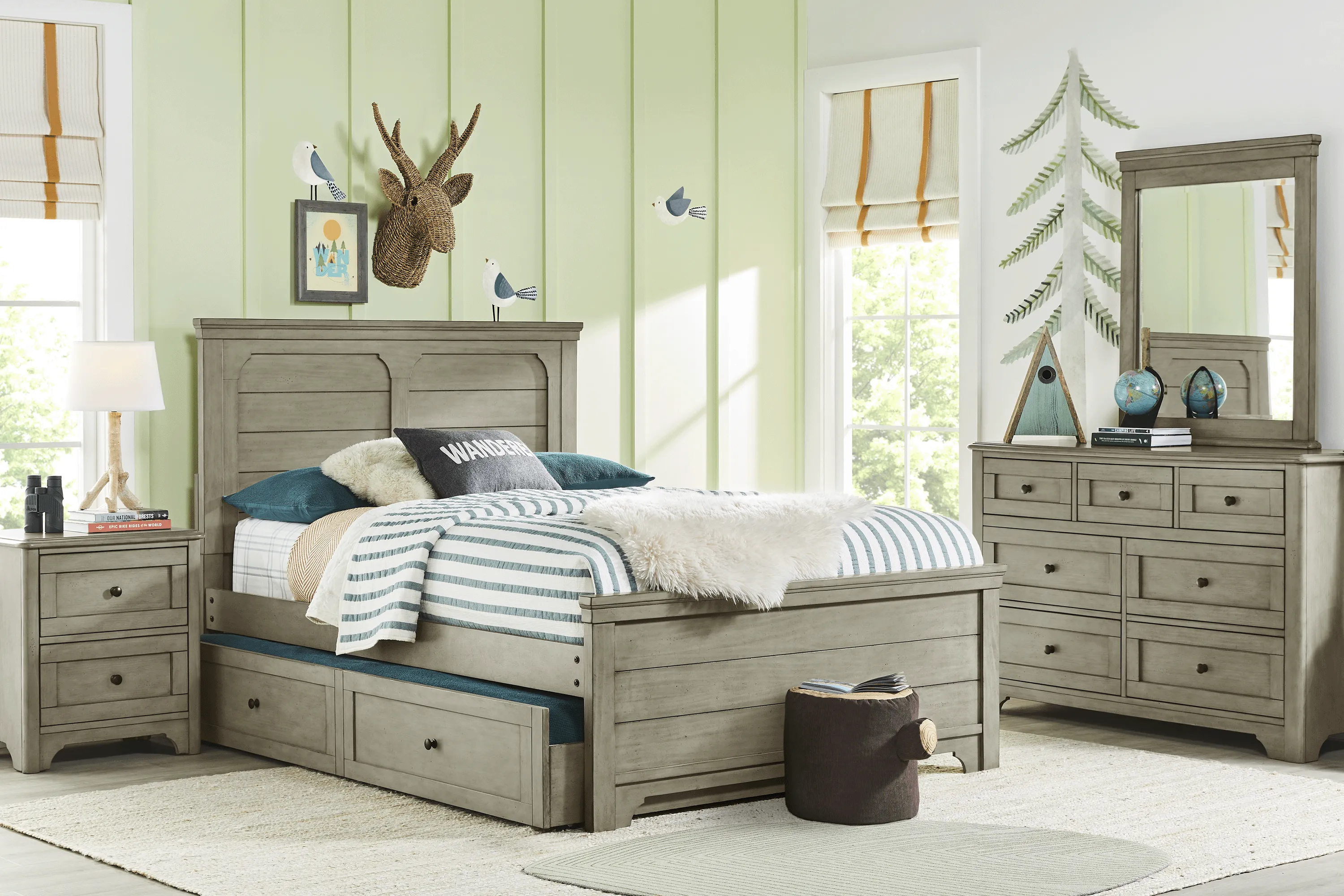 Kids Country Hollow Fawn 5 Pc Full Panel Bedroom - Thumbnail - Image 1