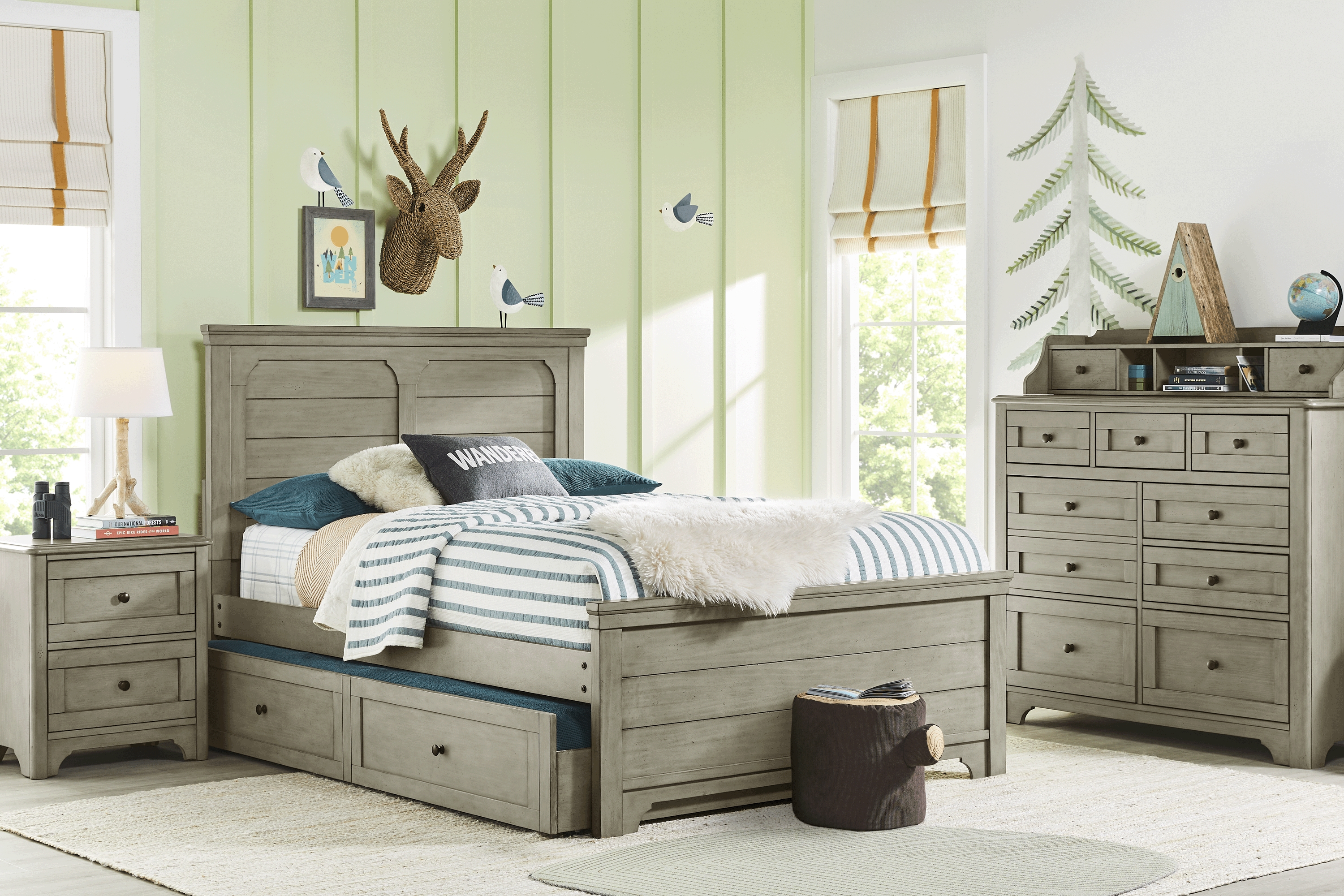 Kids Country Hollow Fawn 5 Pc Full Panel Bedroom - Thumbnail - Image 1