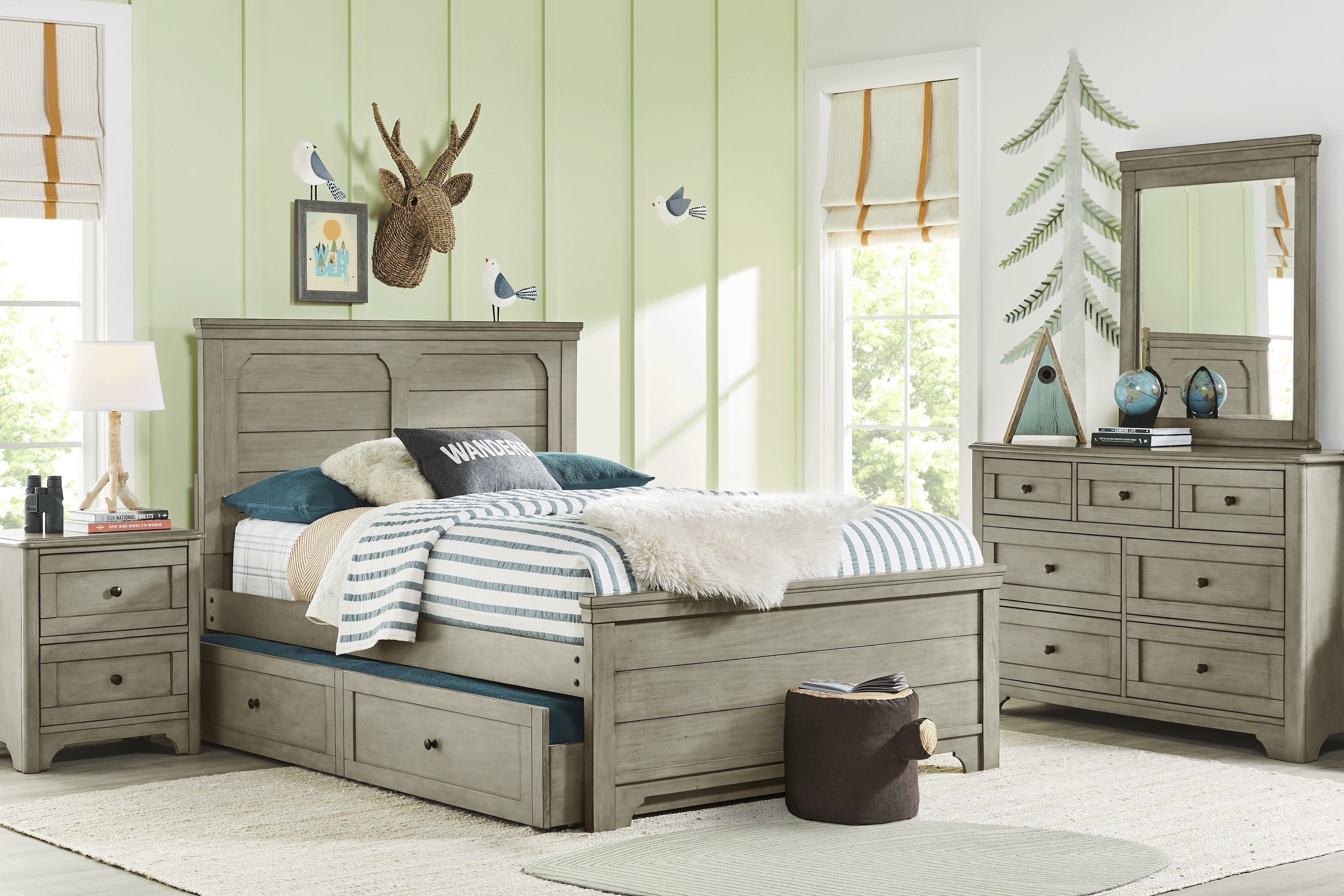 Kids Country Hollow Fawn 5 Pc Twin Panel Bedroom - Thumbnail - Image 1