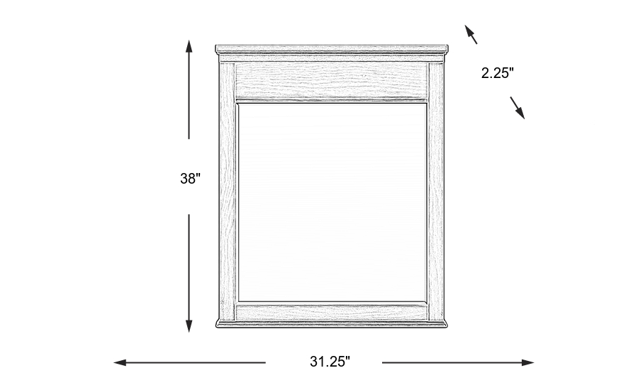 Dimension Image. Please refer to the Dimension Tab on this page for dimension details.