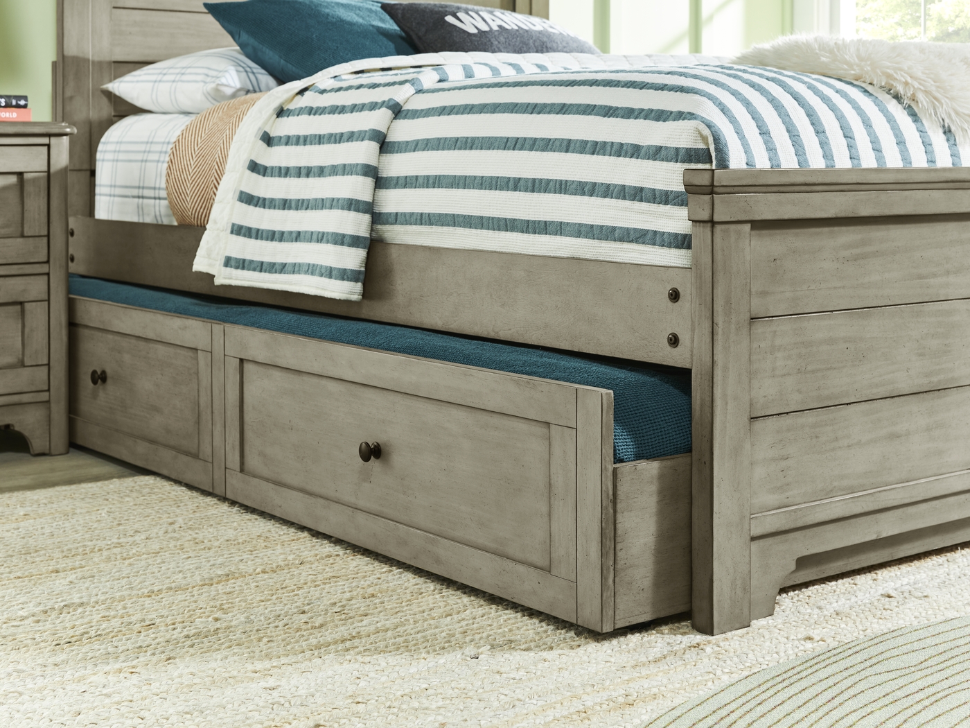 Kids Country Hollow Fawn Twin Storage Trundle - Thumbnail - Image 4