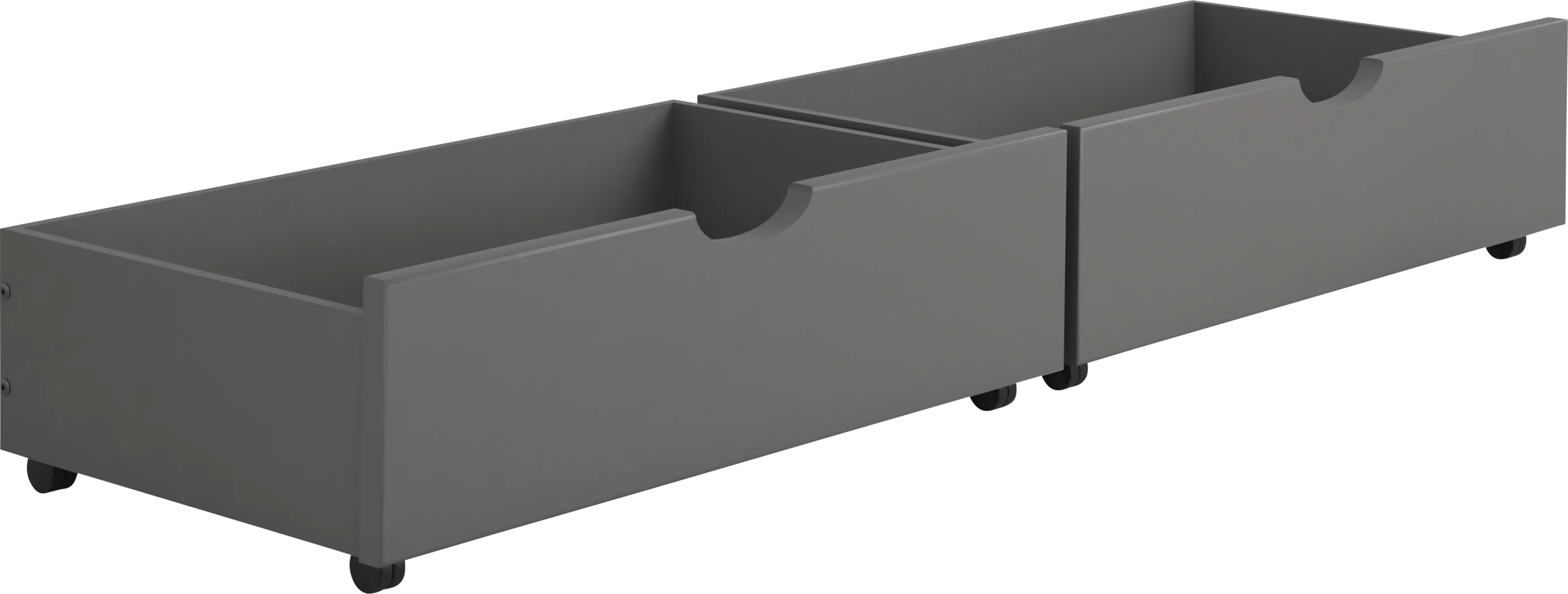 Kids Courville Gray Full/Double Twin Bunk Bed - Thumbnail - Image 2