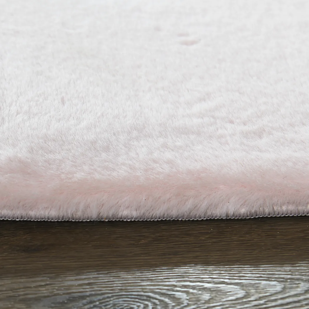 Kids Cozy Fur Pink 7'6 x 9'6 Memory Foam Rug - Thumbnail - Image 3
