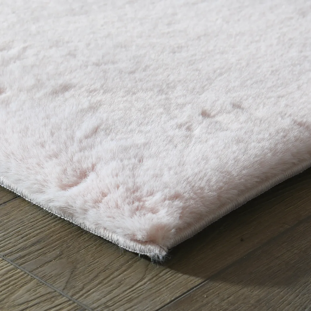 Kids Cozy Fur Pink 7'6 x 9'6 Memory Foam Rug - Thumbnail - Image 4