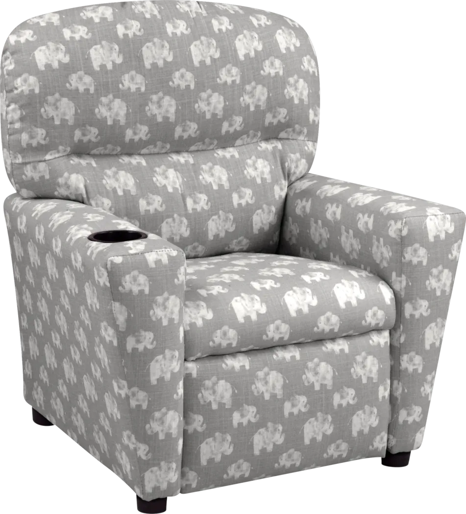 Kids Cozyville Gray Recliner - Thumbnail - Image 1