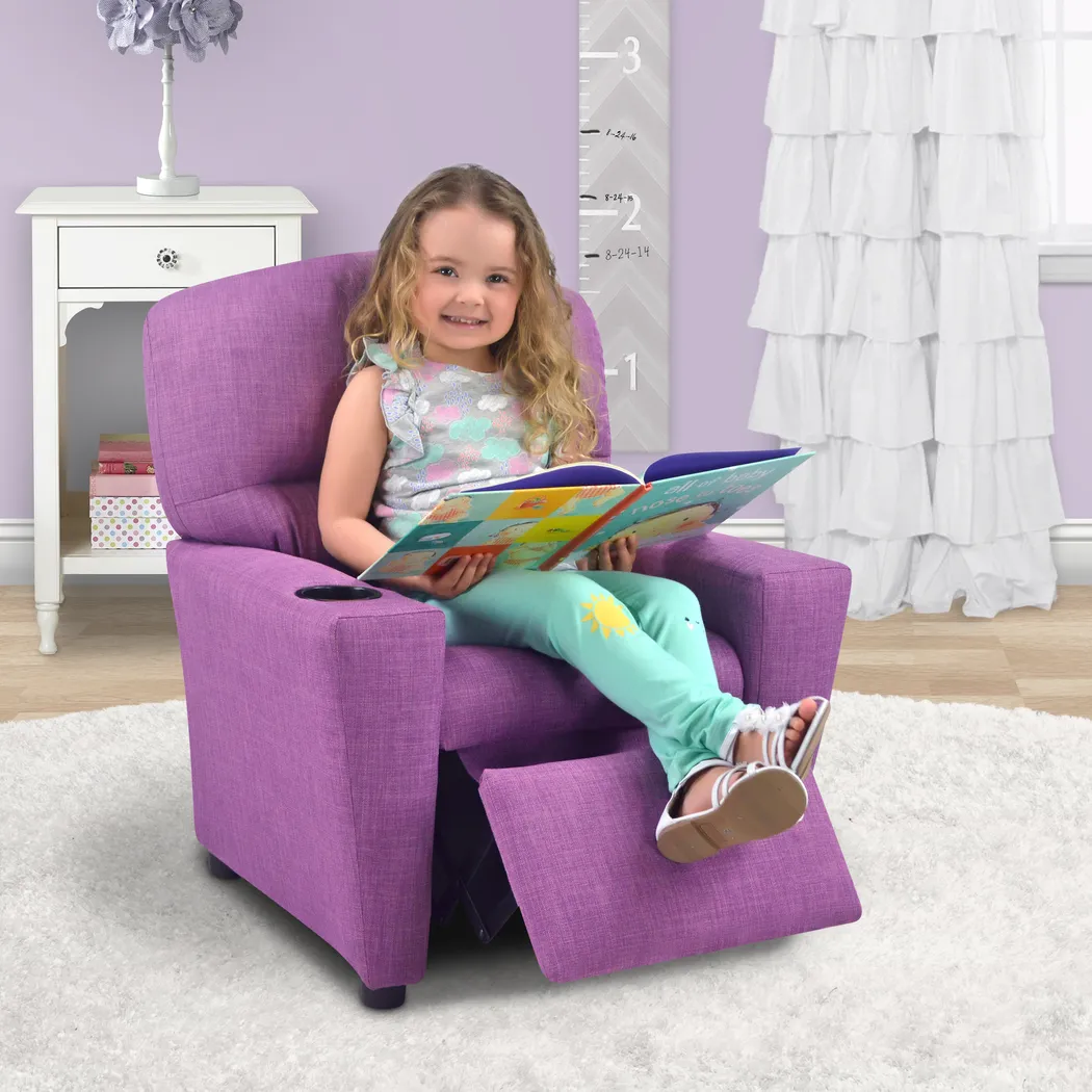 Kids Cozyville Lilac Recliner - Thumbnail - Image 2