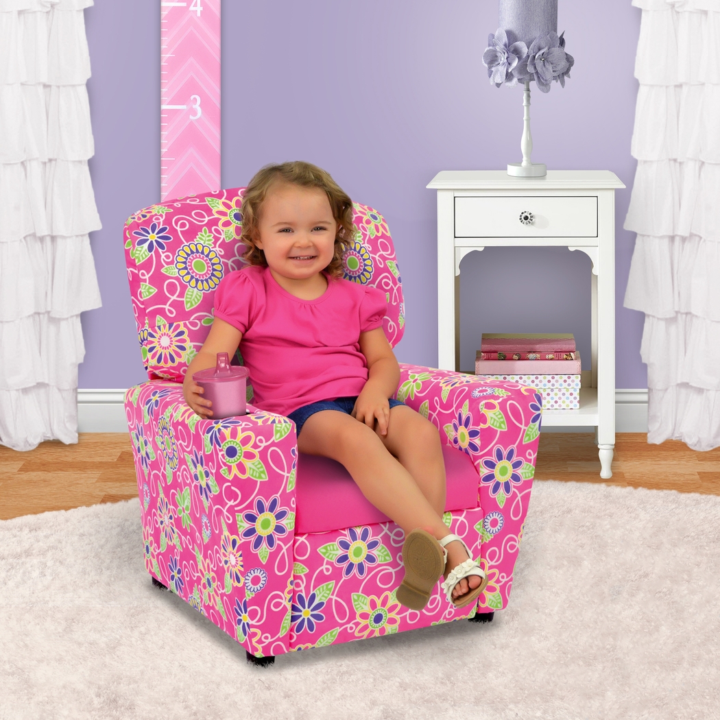 Kids Cozyville Pink Recliner - Thumbnail - Image 2