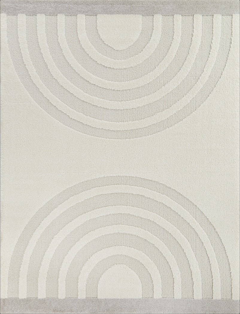 Kids Creamsicle Rainbow Cream 7'10 x 10' Rug - Thumbnail - Image 1