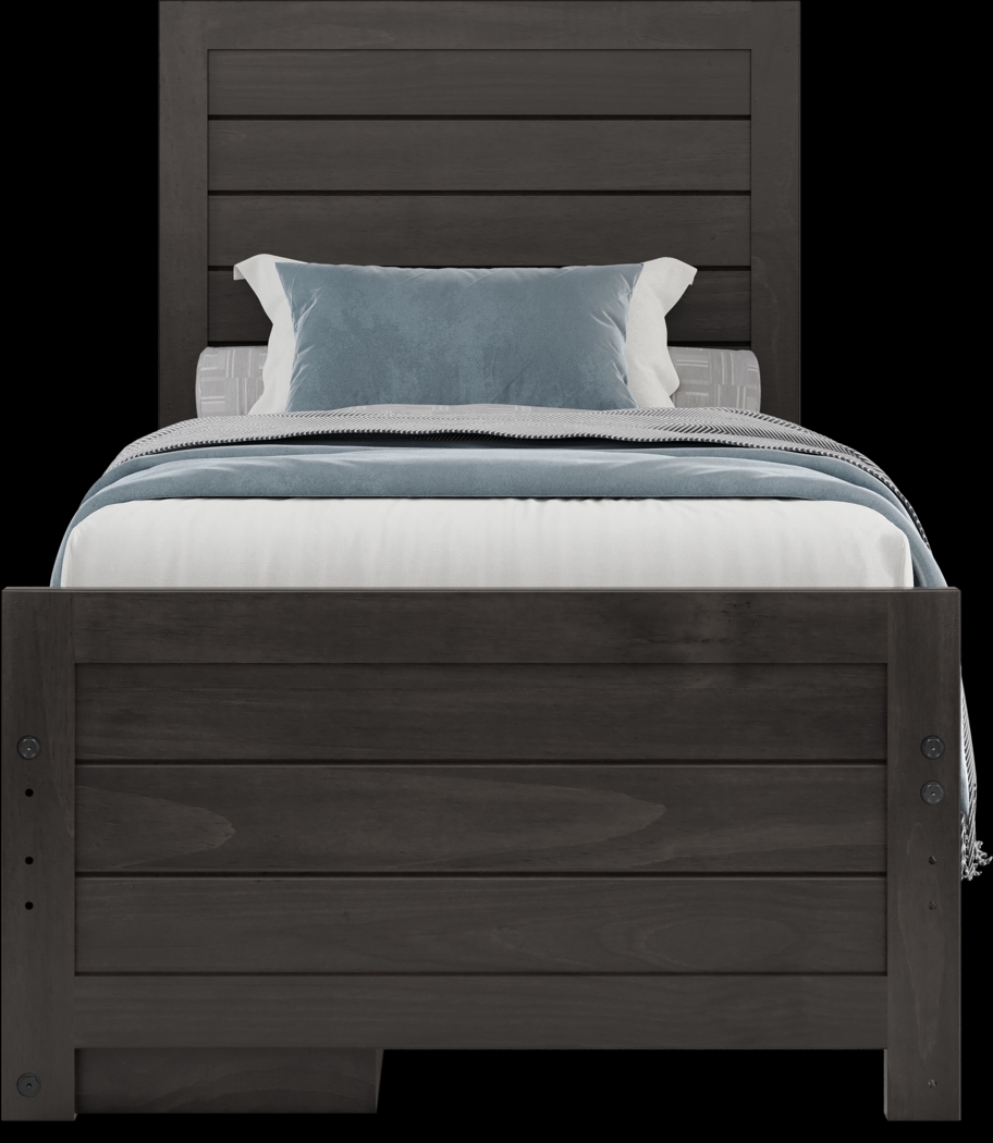 Kids Creekside 2.0 Charcoal 5 Pc Twin Panel Bedroom with Storage - Thumbnail - Image 4