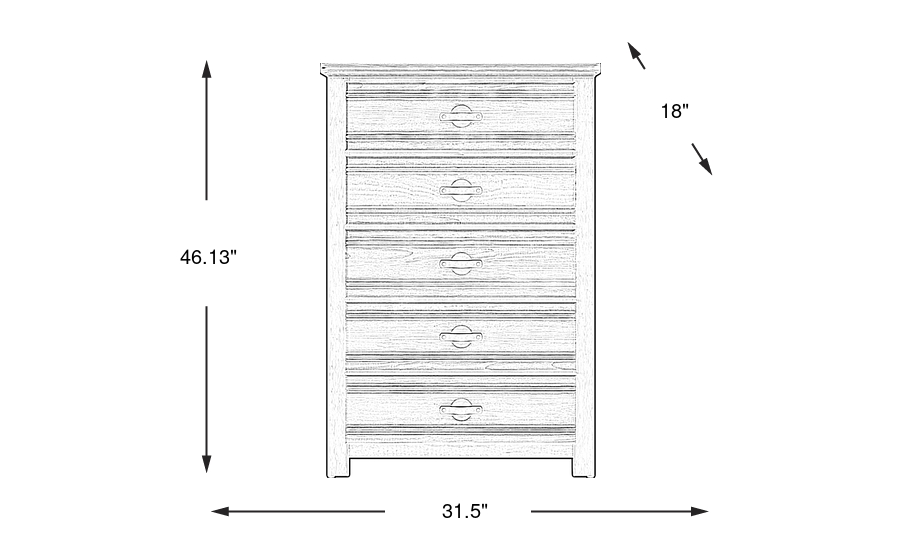 Dimension Image. Please refer to the Dimension Tab on this page for dimension details.