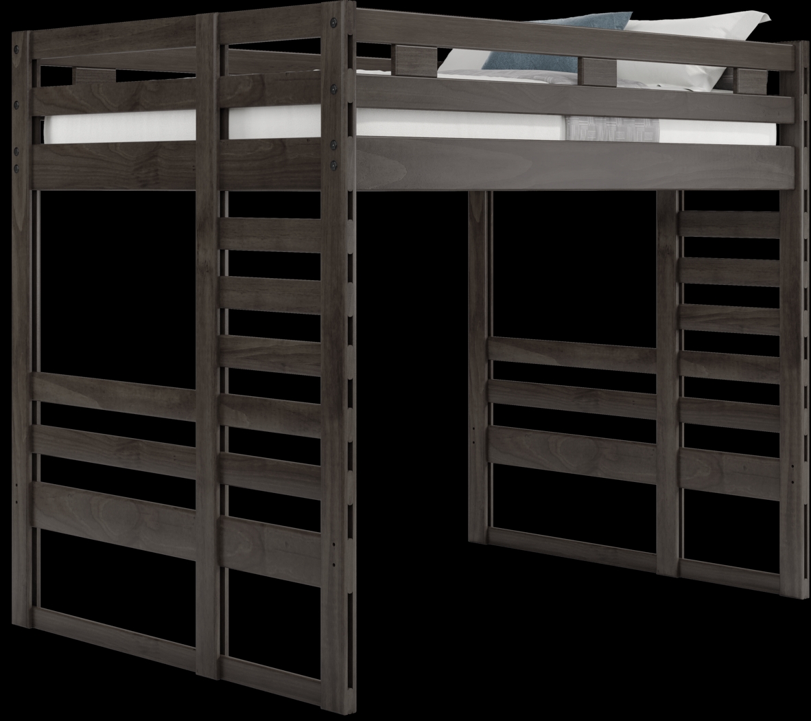 Kids Creekside 2.0 Charcoal Full Loft Bed - Thumbnail - Image 1