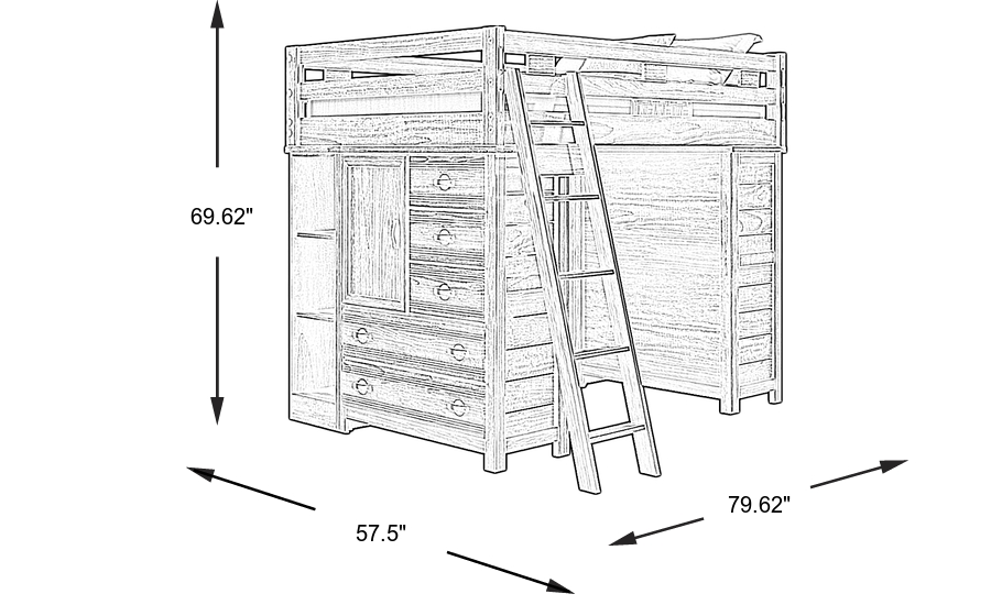 Dimension Image. Please refer to the Dimension Tab on this page for dimension details.