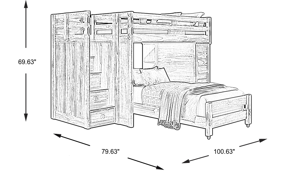 Dimension Image. Please refer to the Dimension Tab on this page for dimension details.
